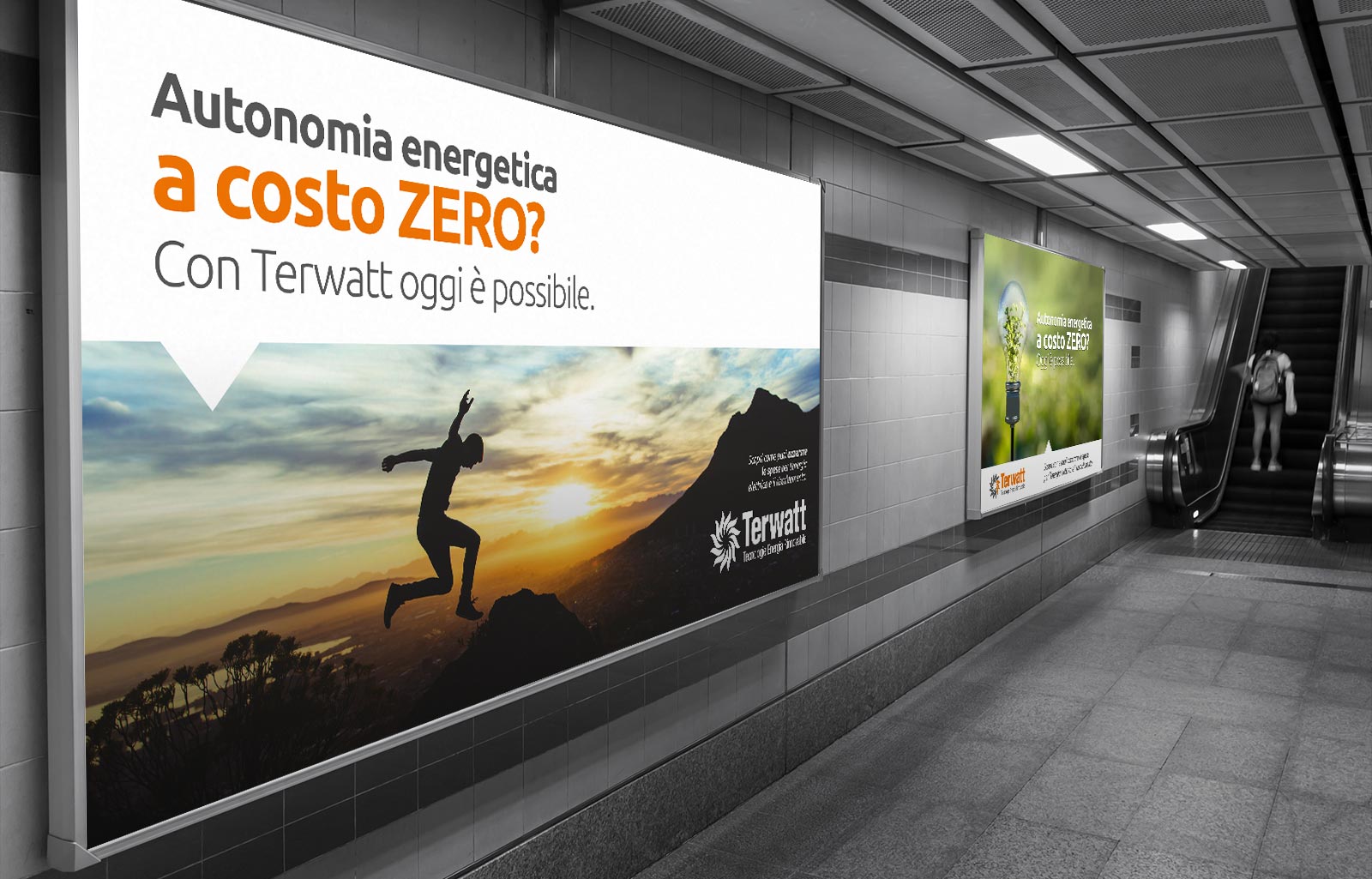 billboard Terwatt poster metropolitana pubblicità advertising Diego Favaretto Web designer